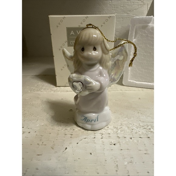 Precious Moments Other - 1997 Precious Moments April Birthstone Angel  Christmas Ornament Avon
